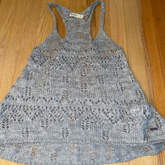 Grey Hollister Sweater Tank Top - Picture 5 of 7